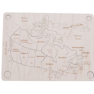 Canadian puzzle map English and French version | Carte du Canada
