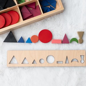 Color-Coded Wooden Montessori Grammar Stencil • 9 Parts of Speech Learning Tool • 9″ × 2″ • Canadian Wood • Duty & Tariff Free image 5