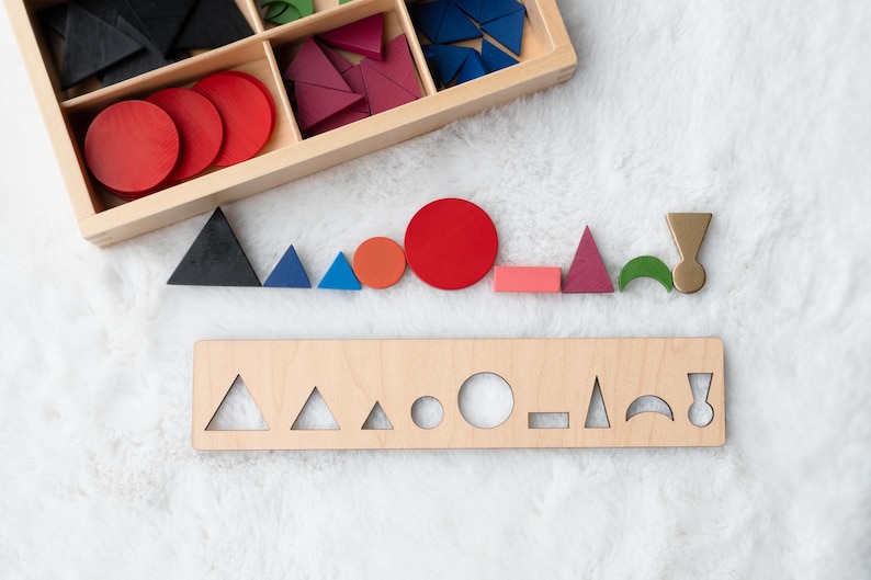 Color-Coded Wooden Montessori Grammar Stencil • 9 Parts of Speech Learning Tool • 9″ × 2″ • Canadian Wood • Duty & Tariff Free image 5