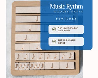 Montessori Music Notes: Wooden Suzuki Piano Learning Toy