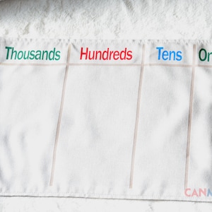 Montessori decimal system work mat / Montessori Mat