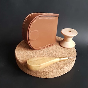Clog wallet, horseshoe, bowl, gift for men, leather gift image 4