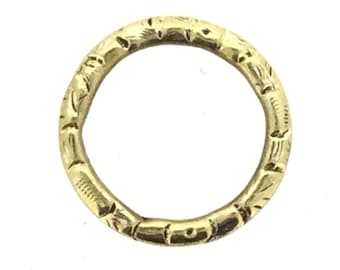 Antique Gold Filled Chased Aesthetic Split Rin