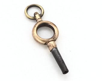 1920s Pocket Watch Key Fob Pendant Spinning Top
