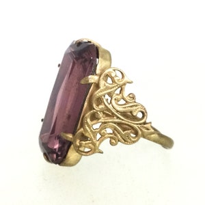 Art Deco Style Paste Adjustable Ring