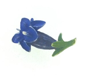 Vintage Flower Costume Brooch Circa 1960