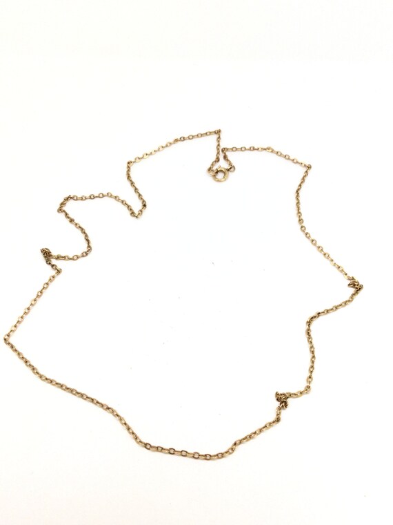 Victorian 9CT Rose Gold Chain Necklace 18 Inches - image 7