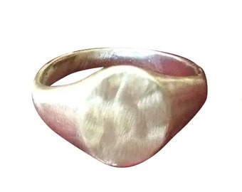 Art Deco Substantial Signet Ring Rolled Gold