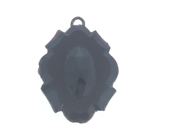 Antiker Jugendstil Glas-Anhänger