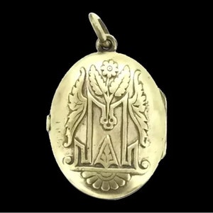 Antique Gold Filled Aesthetic Locket Pendant