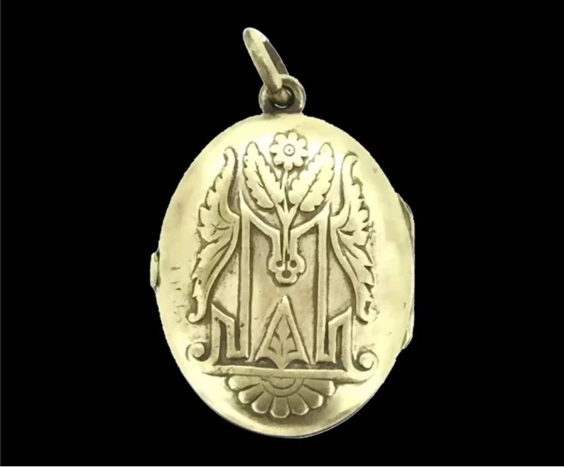 Antique Gold Filled Aesthetic Locket Pendant