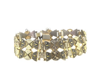 Vintage Damascene Bracelet Spanish