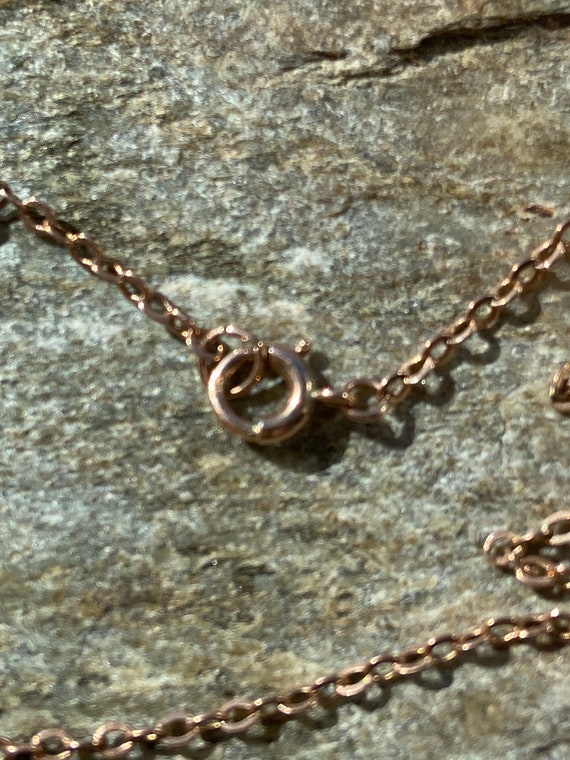 Victorian 9CT Rose Gold Chain Necklace 18 Inches - image 3