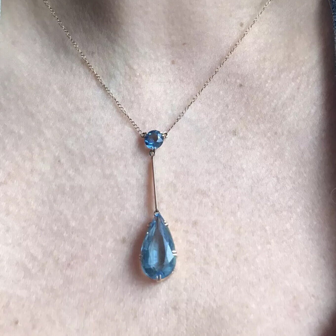 9ct gold lariat necklace sale