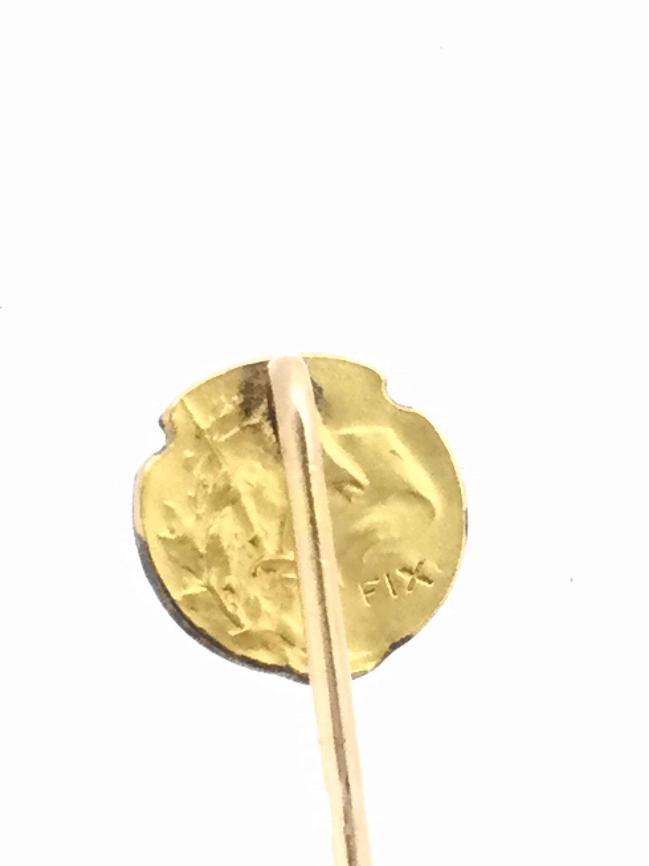 Broche Jeanne D'Arc Plaquée Or Signée Beckert - Occasion, Vintage, Pièce Unique