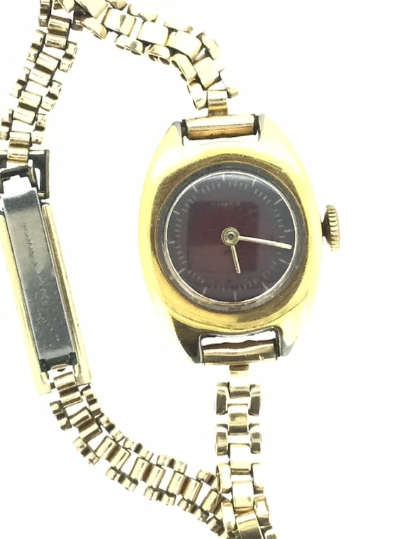 Vintage RG Timex Wristwatch Steel Wind Up Mechanical Keeps Time