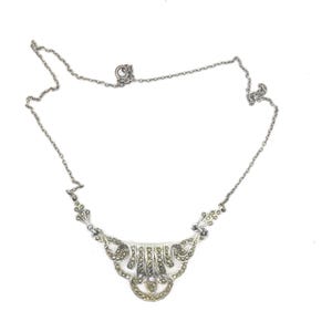 Jugendstil Markasit Trachten-Collier Beauty