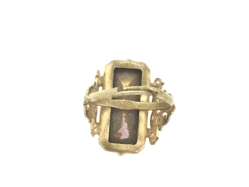 Art Deco Style Paste Adjustable Ring image 5