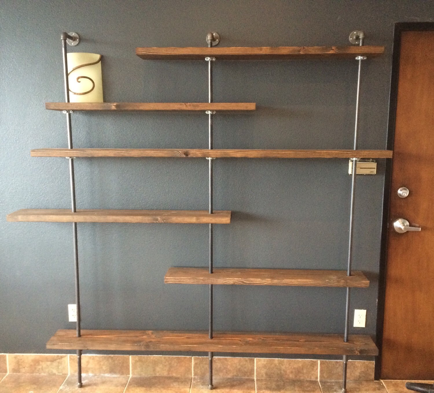 Industrial bookshelf Etsy