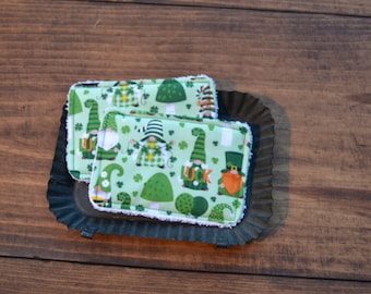 St. Patrick's Day Gnome Sponge, Reusable Kitchen Sponge, Washable Sponge, Zero Waste Sponge, Kitchen Sponge, Eco-Friendly Sponge