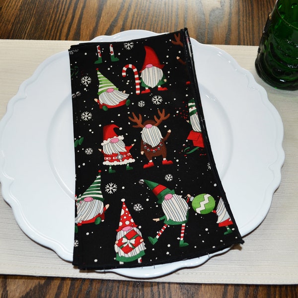 Christmas Cloth Napkins Etsy