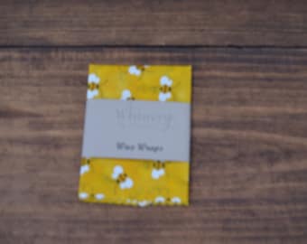 Beeswax Wraps, Beeswax Food Wraps, Reusable Beeswax Wraps, Honey Bee Print Beeswax Wraps, Multiple sizes to choose from.