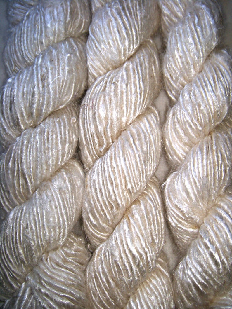 A-Grade Natural Color Himalaya Recycled BANANA SOFT Yarn Knit Woven Crochet image 1