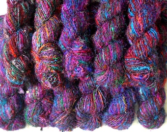 Himalaya de qualité A recyclé PURE SILK SOFT Fil Tricot tissé Crochet 002