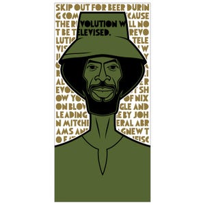 Gil Scott-Heron Siebdruck