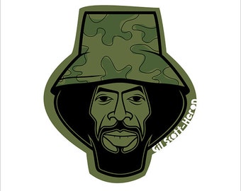 Gil Scott-Heron (camo) Limitierte Auflage Siebdruck