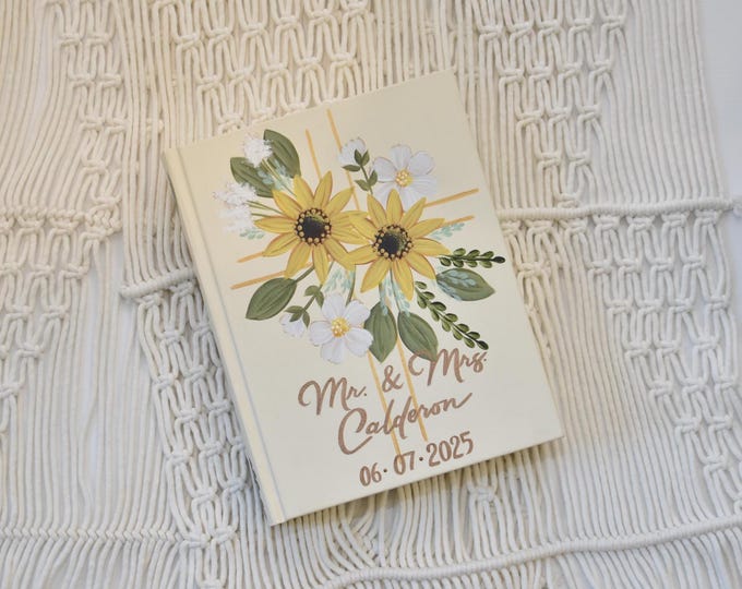 Featured listing image: Hand Painted Bible, ESV, Specialized Floral Design, Wedding Bible, Bible Case/bag, Personalized Bible
