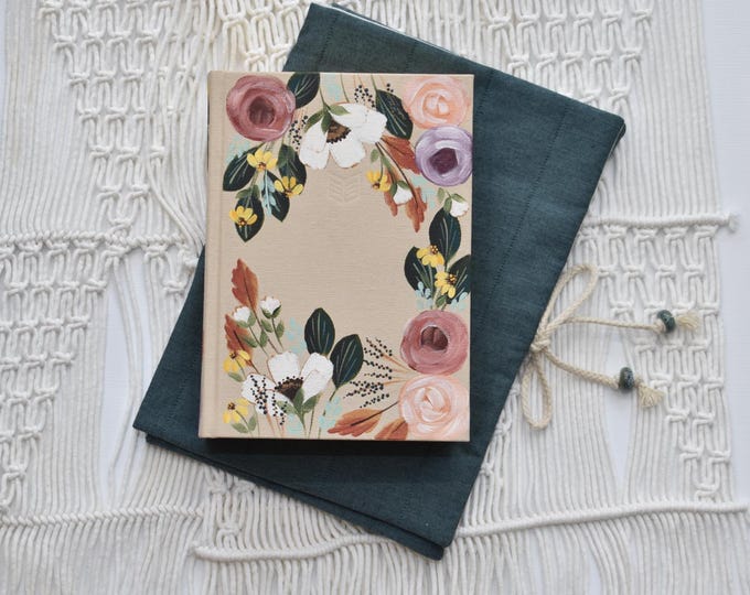 Featured listing image: Hand Painted Bible, journaling Bible, Bible Case/bag, Personalized Bible