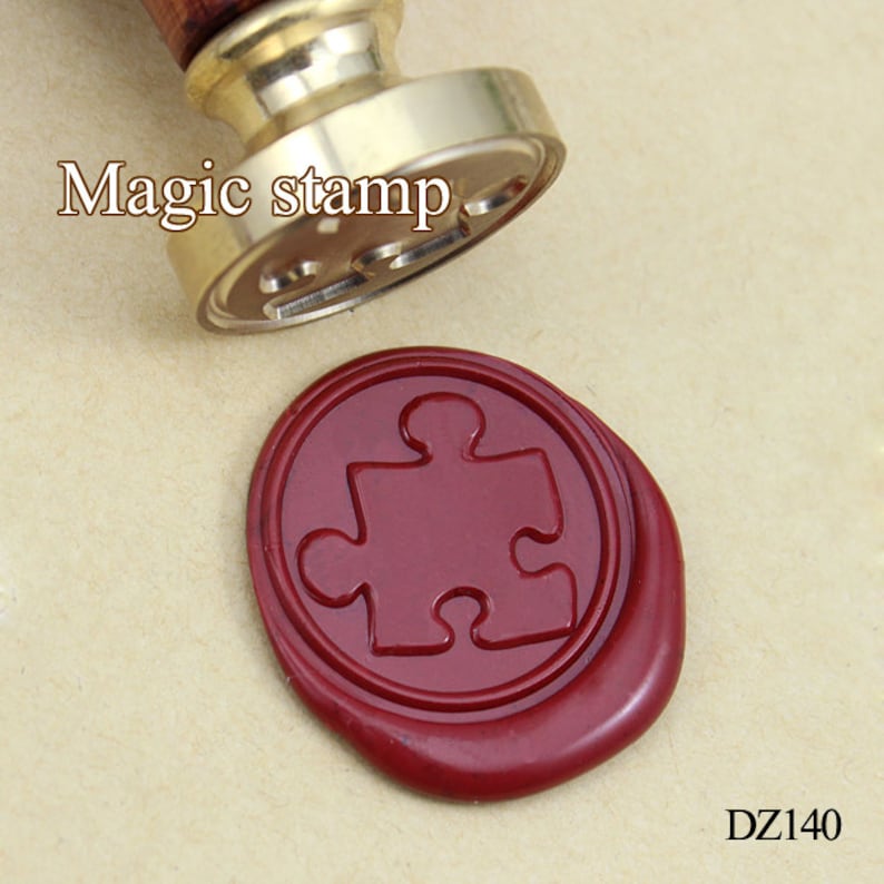 DZ140 wedding stamp sealing wax party wax seal stamp,initial wax seal stamp set Puzzle Wax Seal Stamp