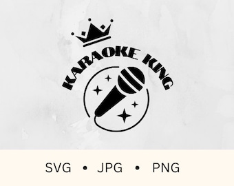 Archivo SVG de Karaoke King: Diseño para entusiastas de la música (Descarga digital)