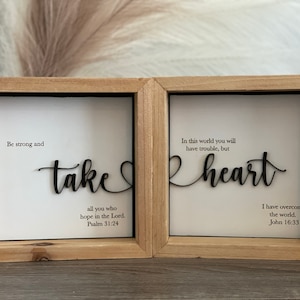 Digital file only.   Glowforge files.  Take Heart sign.  PDF/SVG