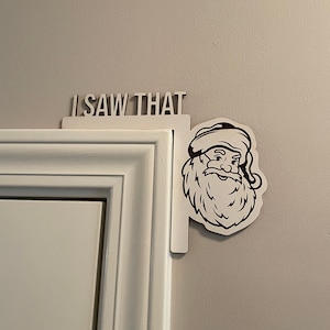 Santa saw that corner door hanger.  DIGITAL FILE ONLY!  Not a physical product.