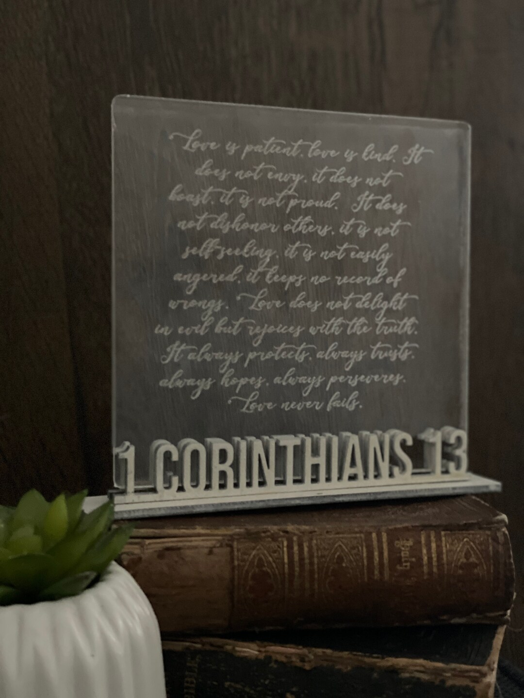 This is a Digital File Only. SVG and PDF 1 Corinthians 13 Verse Sign ...