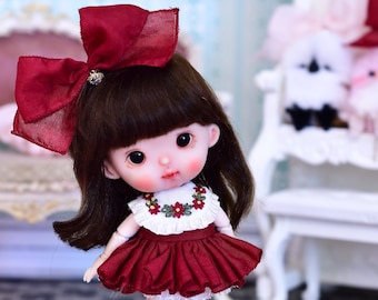 OB11 outfit  Embroidery dress  JERRYBERRY HOLALA LATIYELLOW