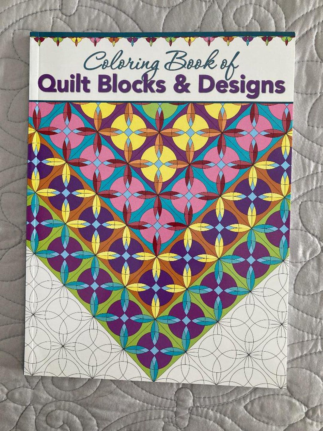 Coloring Book of Quilt Blocks &amp; Designs Quilt Book - Etsy
