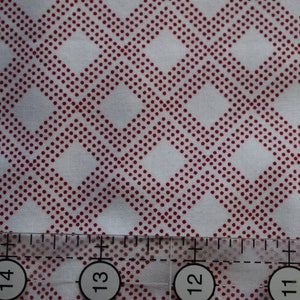 Red and White quilt fabric 3 5/8 yard cut box B