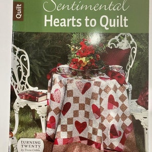 Sentimental Hearts to Quilt  quilt  book