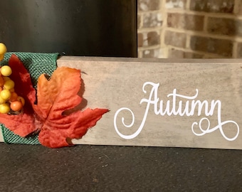 Autumn Wooden Sign