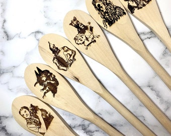 Wizard Of Oz/ Kitchen Wooden Spoon/Handmade/Wood Burned