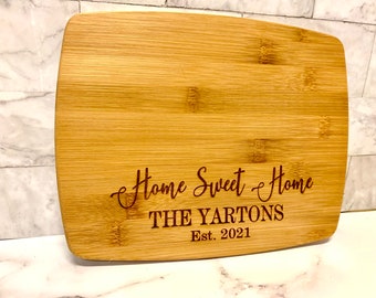 Home Sweet Home Charcuterie Cutting Board Custom Realtor Client Gifts Housewarming Gift Gifts For Her Gifts For Him Couple Gifts