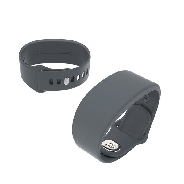 NEW 3.0 Gray Pocketband - Wristband With Key Pocket, Great for Running, Walking, Hiking, Jogging, Biking, Beach, Wallet, Fanny pack, band