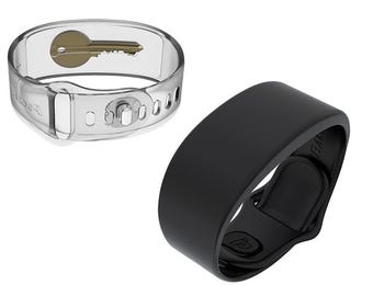 NEW PocketBands 3.0 - Black Wristband With A Pocket For Key Money Fitbit One and YubiKey New Bracelet Clear NFC