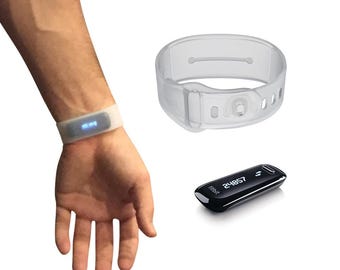 NEW 3.0 - Sweat Proof Fitbit One Wristband, Also holds Keys Cash FitBit Replacement Sleep Sleeping Band Sports Band, Wrist Wallet, not flex,