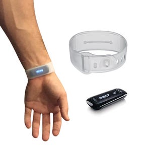 New 3.0 Pocketbands hold YubiKey 5C 5 NFC 5CI, Fitbit One, Keys, Cash- Adjustable 3.0 Pocketband Band, RFID USB Security Wristband