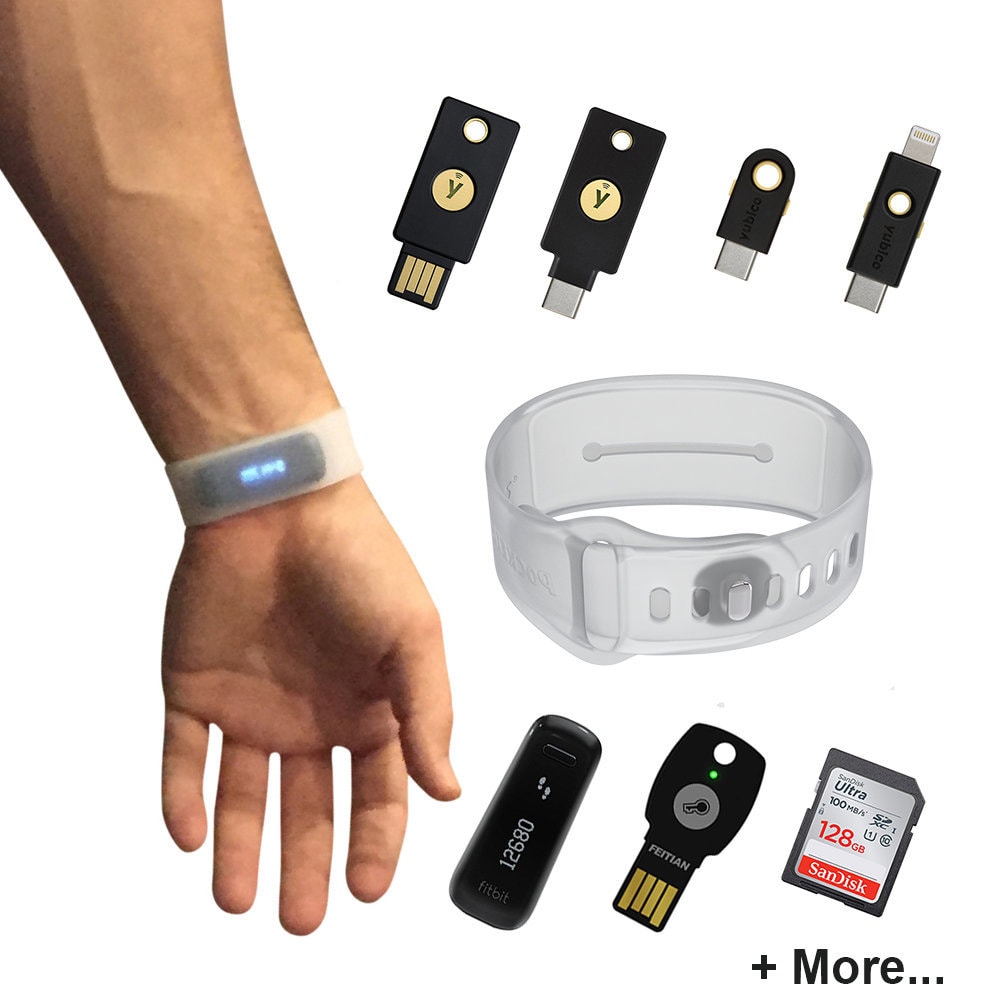 Pocketbands 3.0 Universal Wristband Case for Yubikey, Yubico, Feitian