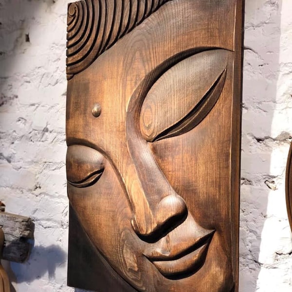 Buddha Portrait Relief Panel, "Young Buddha"